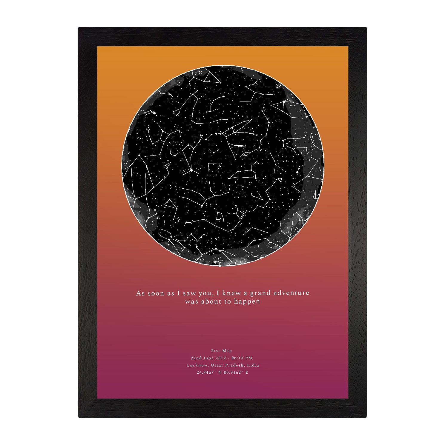 Custom Star Map Poster