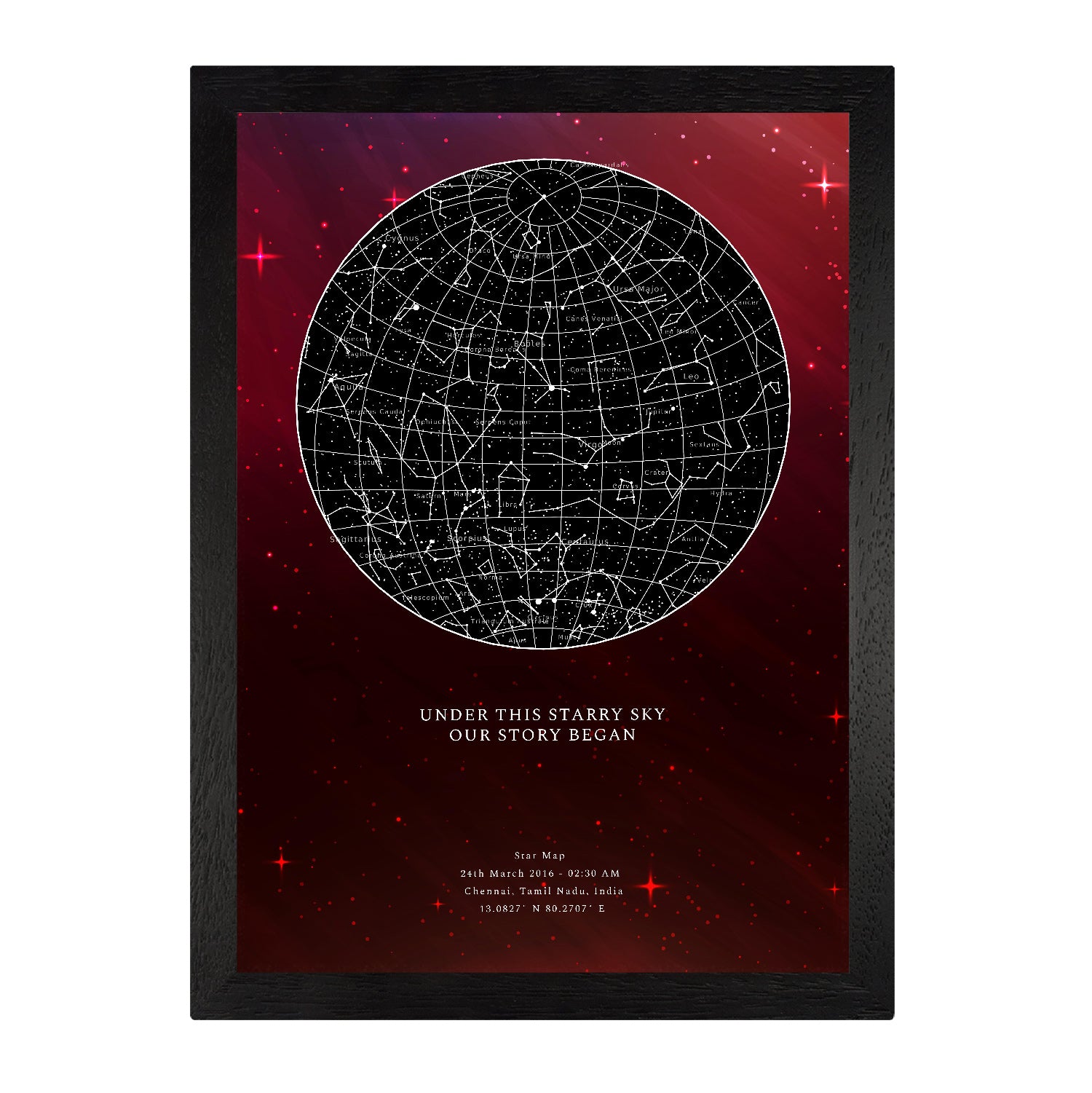 Custom Star Map Poster